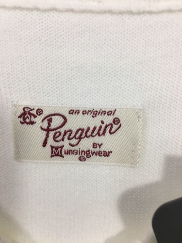 PENGUIN BY MUSINGWEAR BOYS ARGYLE CHEST SWEATER VEST WHITE/NAVY LG 14-16 NWT $44