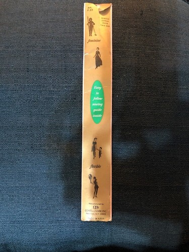 1960’s JP Coats Zipper 12” 16 Ecru Separating Metal Zipper Unused Sewing Craft