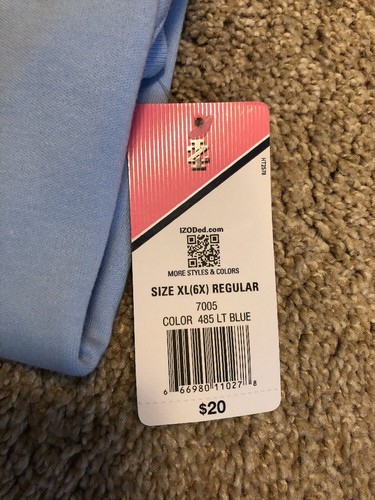 (NWT) Lot Of 2 - Izod Girls Polo Shirts - Light Blue - Navy Blue - Sixe XL/ 6X