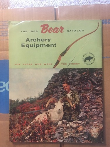 Bear Archery Equipment Catalog 1959 original