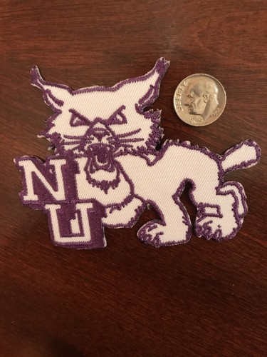 NorthWestern University Wildcats Vintage Embroidered Iron On Patch 2.5" X 3.5"
