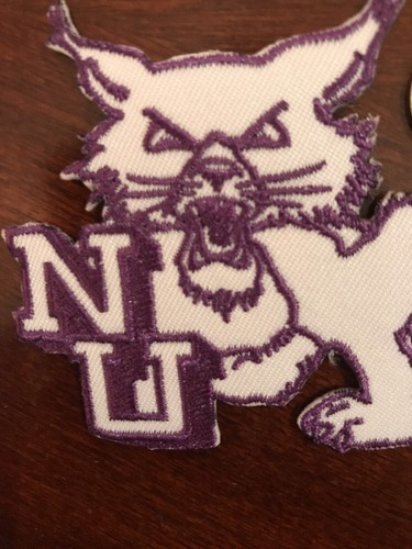 NorthWestern University Wildcats Vintage Embroidered Iron On Patch 2.5" X 3.5"
