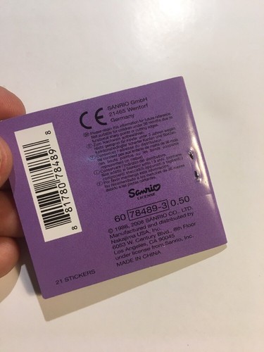 RARE Vintage Sanrio Mini Sticker Book 2008 NEW Perfect Stickers Keroppi Kerropi