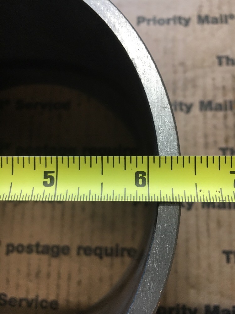 6" IPS Pipe Weld on Steel Collar 4” Long. 1/4" + THICK Wall Sch 40