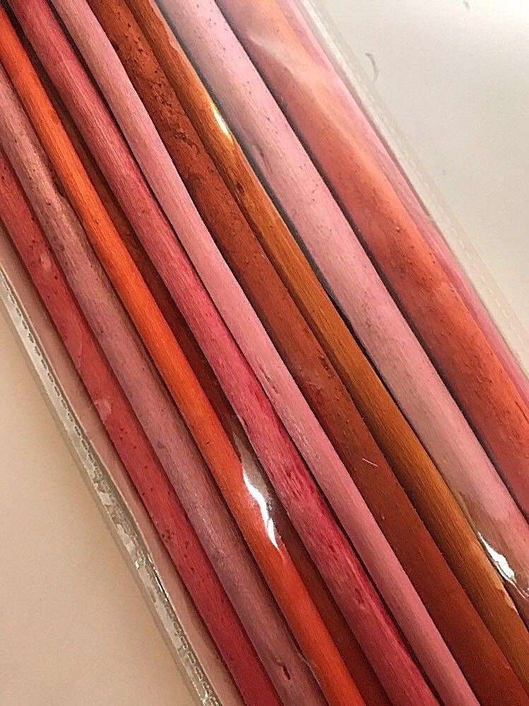 Ikea SALTIG Scented Decoration Sticks Pinks Oranges