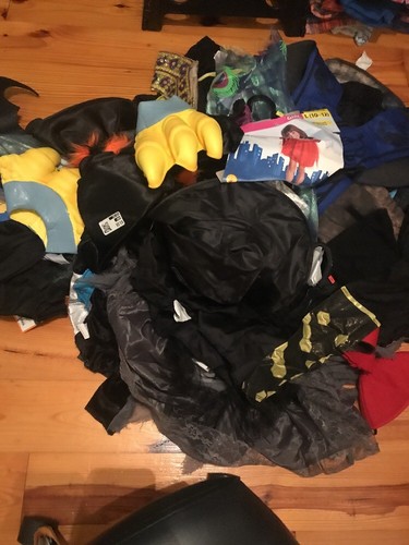 Huge Lot Of  Halloween Costume Items Capes Hats Mask