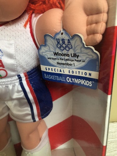 Cabbage Patch Kids OLYMPIKIDS Special Edition Basketball Doll Red Hair Green Eye