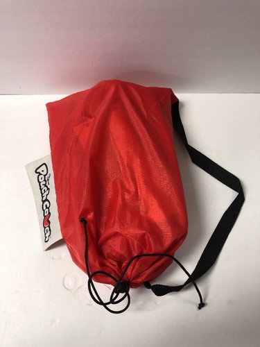 The Official Pouch Couch As Seen On TV Inflatable Air Lounger, Red