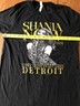 Shania Twain~NOW Detroit TOUR~Black Medium T-shirt~6/15/18~Fan Club
