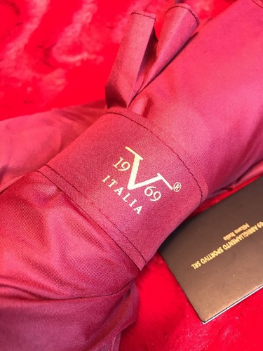 Versace 1969 V Italia Short Umbrella Burgundy