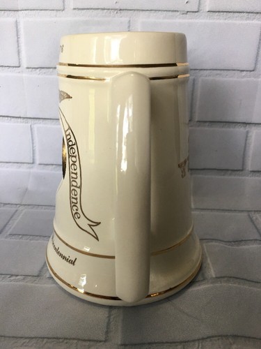 Declaration of Independence U.S.A Bicentennial 200 Years Bronze Coin Mug E74