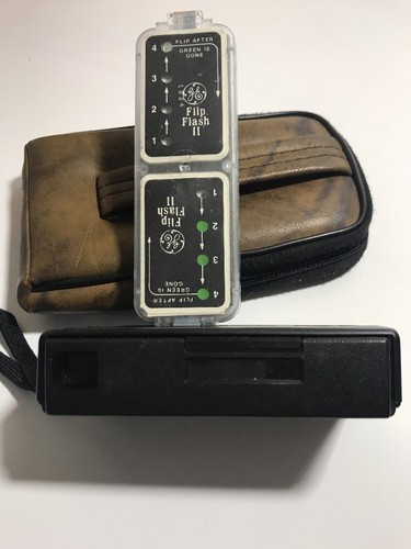 Vintage Sears Flip-Flash 110 Camera And Case