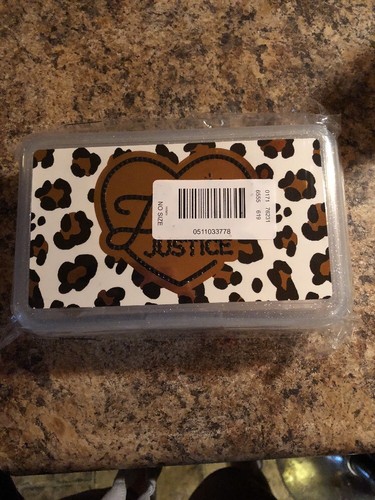 NWT Justice Black Cat Pencil Box Pencil Pouch Art Set Matches Sequins Cat