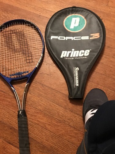 PRINCE FORCE 3 VISION Ti OVERSIZE LONGBODY GRAPHITE TENNIS RACKET NEW GRIP 4 1/8