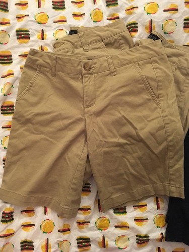 Lot Of 5! Aeropostale Khaki Bermuda Shorts •2 NAVY-3 KHAKI• Sz 2