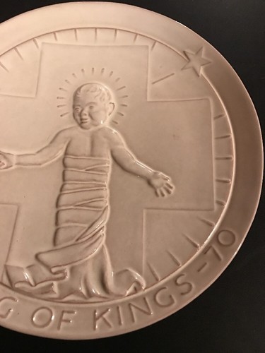 Frankoma Pottery Plate 1970 King Of Kings Signed