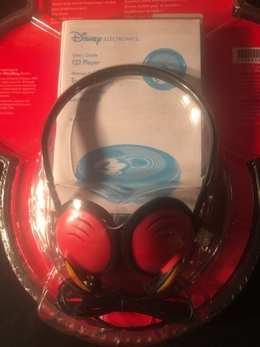 Walt Disney Studios Mickey Mouse Personal CD Player 2004 DCD6005-C Faceplates