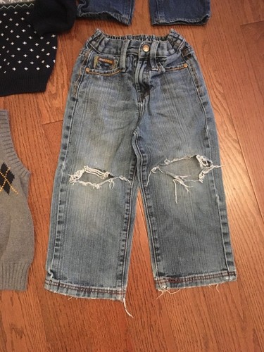 10 Piece Boys Outfit Lot 4T EUC Jeans Sweaters Button Up Trendy Hip Gymboree
