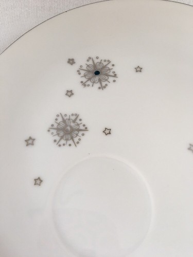 Vintage Summit Fine China Stardust Pattern Snack Plate MCM Atomic  VGUC