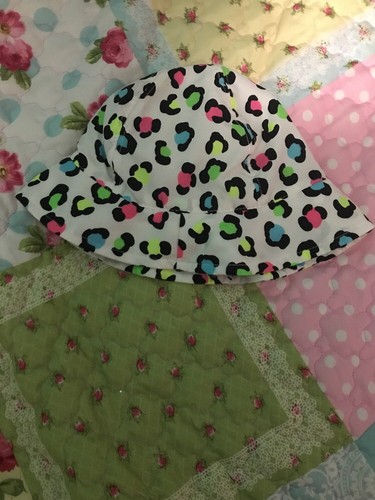 18 Month Leopard Multi Color OP 2 Piece Toddler 18? Swimsuit Bikini & Sun Hat