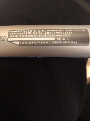 Wilson Hyper Carbon Double Braided Red, White, And Blue Tennis Racquet