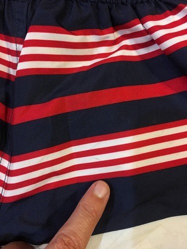 GYMBOREE FOURTH OF JULY RED WHITE & BLUE STRIPE SWIM TRUNKS 4T