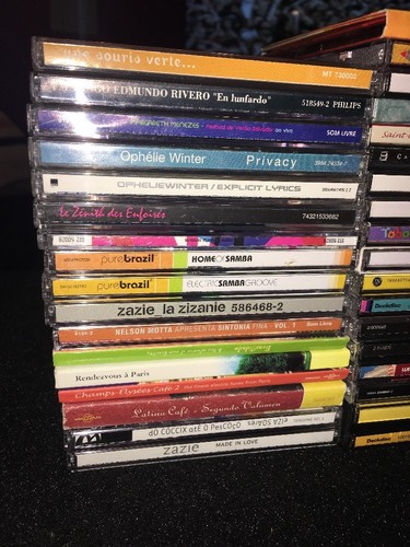 Giant Lot Of French CDs France World Music Soundtracks Compilation 108 Titles
