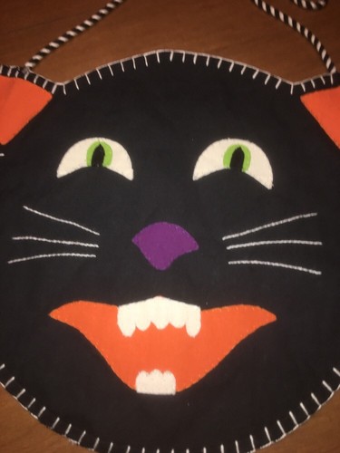 Super Cute Halloween Black Cat Treat Bag