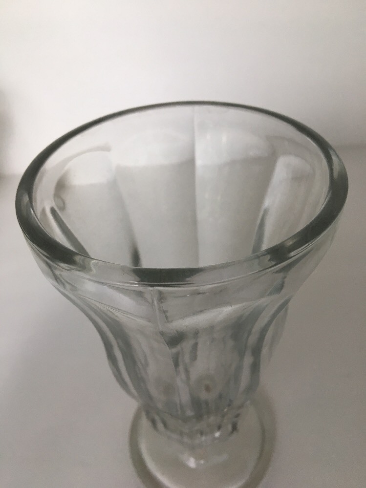 Milkshake Glass Ice Cream Soda Fountain Kids Party Collectibles Vintage 6 3/4
