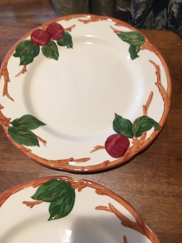 2 Vintage Franciscan China American Apple Pattern Dinner Plate Arch Mark VGC