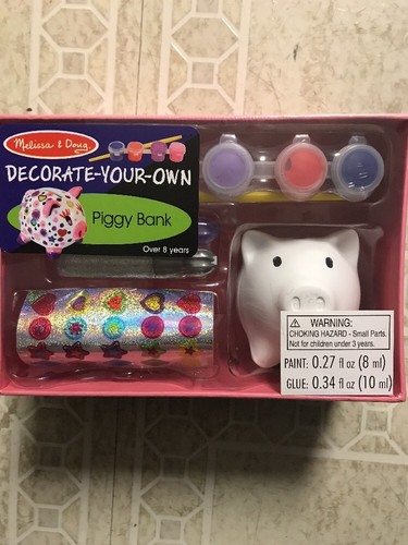 Melissa And Doug. Decorate Your Own Piggy Bank