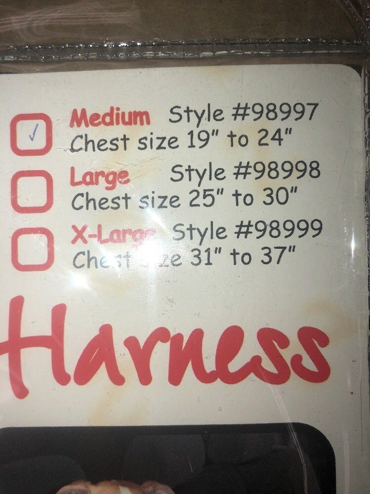 Snoozer Safety Harness Style # 98997 Medium Seat Belt Restraint Silver