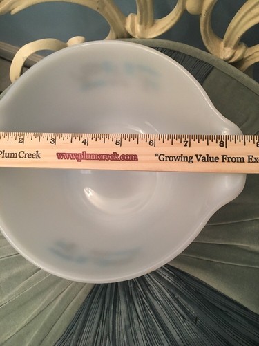 Fire King “Blue Heaven” Bowl Mod Design Tab Handles 12 Rare Vintage
