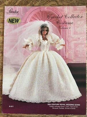 20th Century Royal Wedding Gown Princess Diana Crochet Collector Costume Pattern
