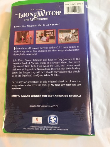 The Lion, the Witch, and the Wardrobe VHS Animated Version