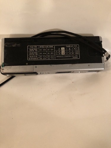 Vintage Minolta Pocket Autopak 450E Camera With Strap Untested