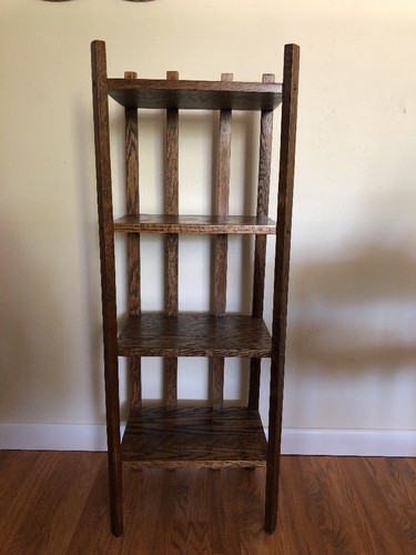 Arts And Crafts antique mission oak 4 Tier Shelf