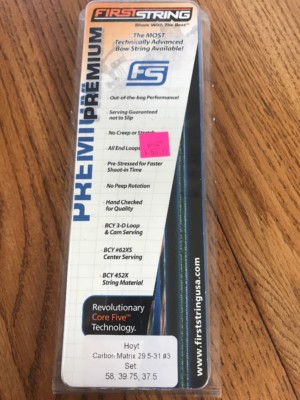 First String Premium Hoyt Carbon Matrix 29.5-31 #3 Met. Bronze/ Black Ships N24h