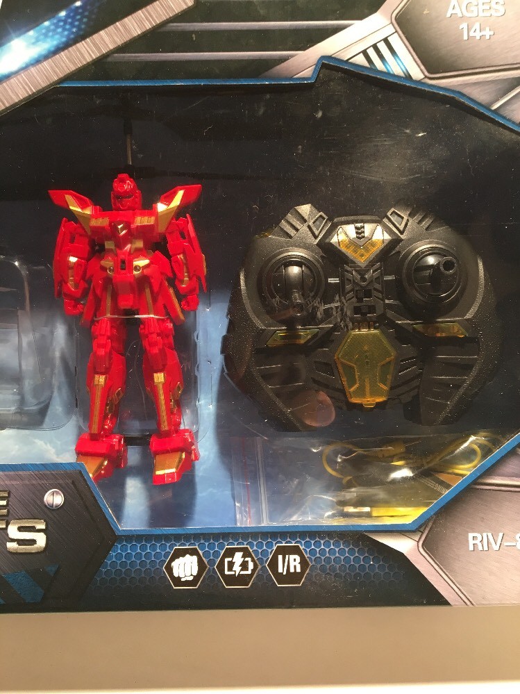 Riviera RC 3 CH Battle Robots with Gyro 2Pack Black/Red Fighting Game Air Combat