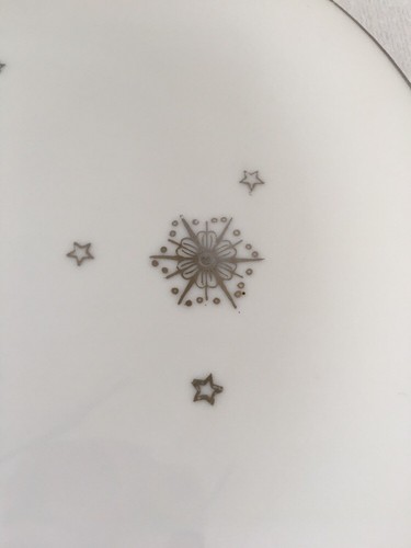 Vintage Summit Fine China Stardust Pattern Snack Plate MCM Atomic  VGUC
