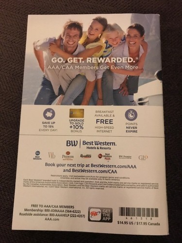 AAA 2018 North Central TourGuide Book Iowa Minnesota Nebraska North Dakota