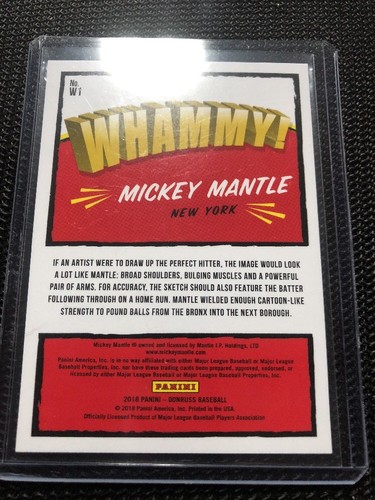 2018 Donruss Wammy #1 Mickey  Mantle MINT!