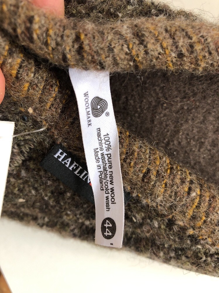 HAFLINGER MEN'S AT INDOOR & OUTDOOR WOOL SLIPPERS  Size 11 - 11.5  $95 Retail