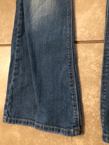 Levis Skinny Flare Adjustable Waist Girls Size 16 Regular Blue Jeans