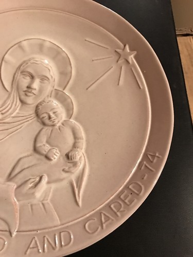 Frankoma Pottery Plate 1974 She Loved And Cared Signed