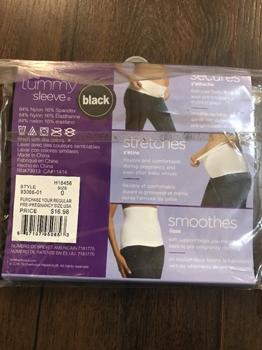 Motherhood Maternity - The Tummy Sleeve - 1 Black, 1 White - One Size Fits Most