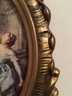 Victorian Era Vintage Wall Picture Oval Mother Father Daughter Syroco Frame