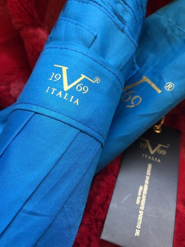 Versace 1969 V Italia Short Umbrella Blue