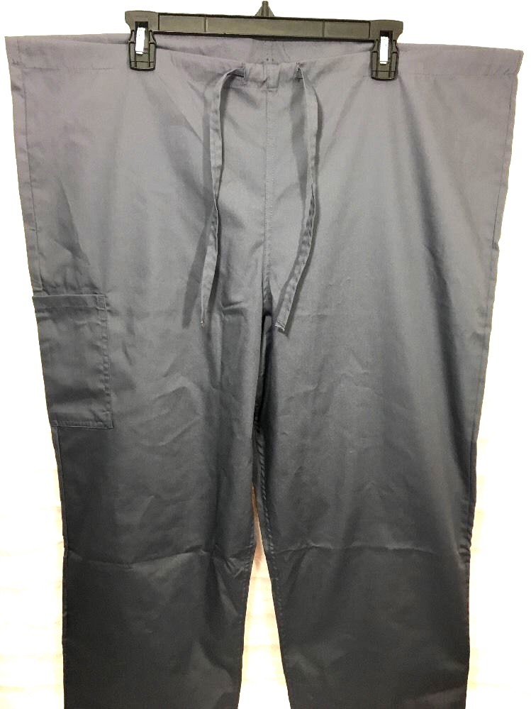 Scrubzone Scrub Pants L Gray 2 Pocket Work Career Scrubs Size Large ~H113