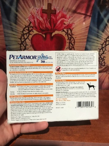2 Box PetArmor Plus Flea Tick Prevention for Small Dogs with Fipronil 4 to 22 Lb
